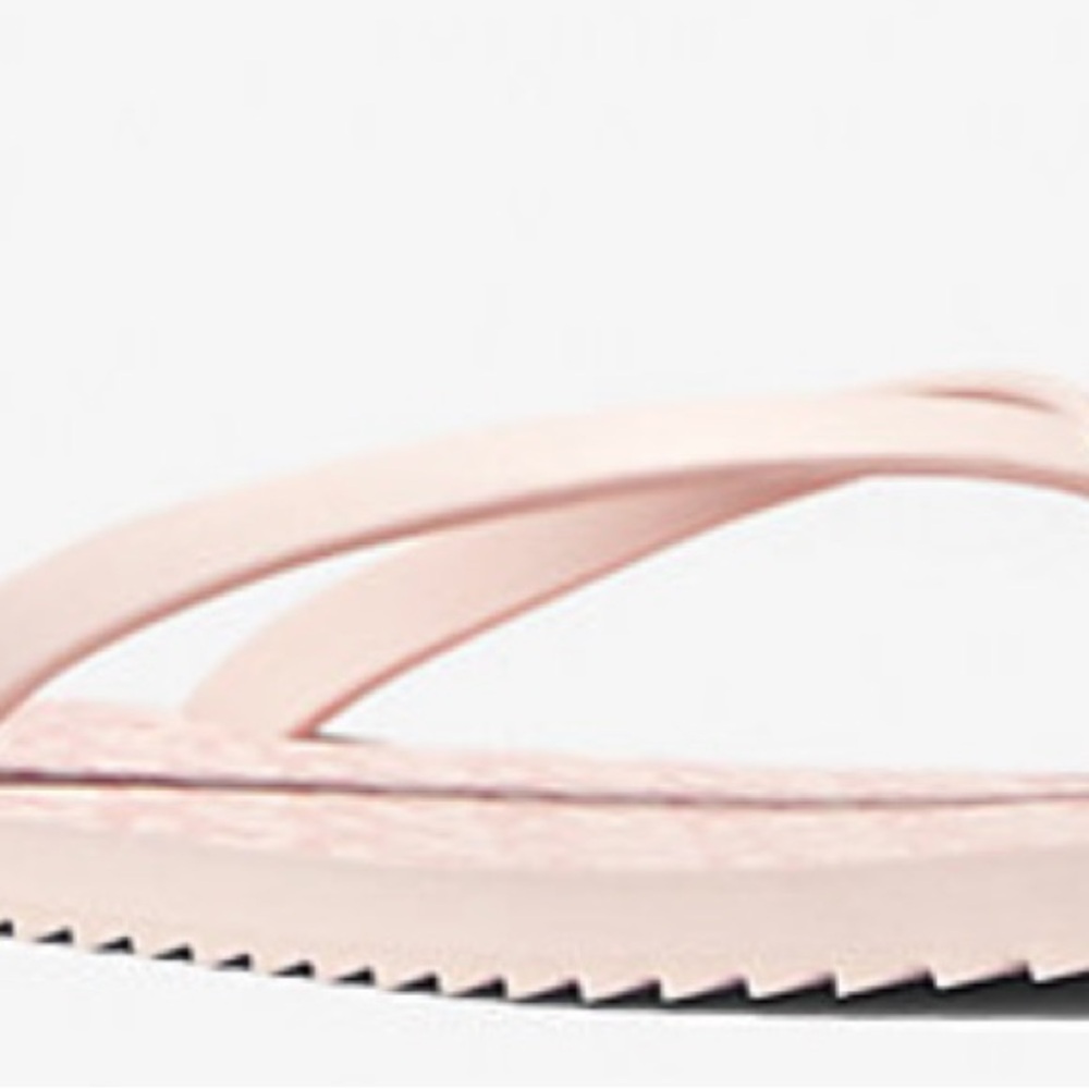 New Micheal Kors Pink Flip Flop with MK charm Womens size 9 - Picture 8 of 9